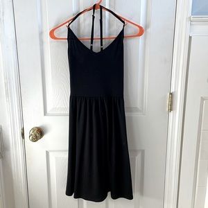 Little Black Dress with adjustable spaghetti straps that cross in the back